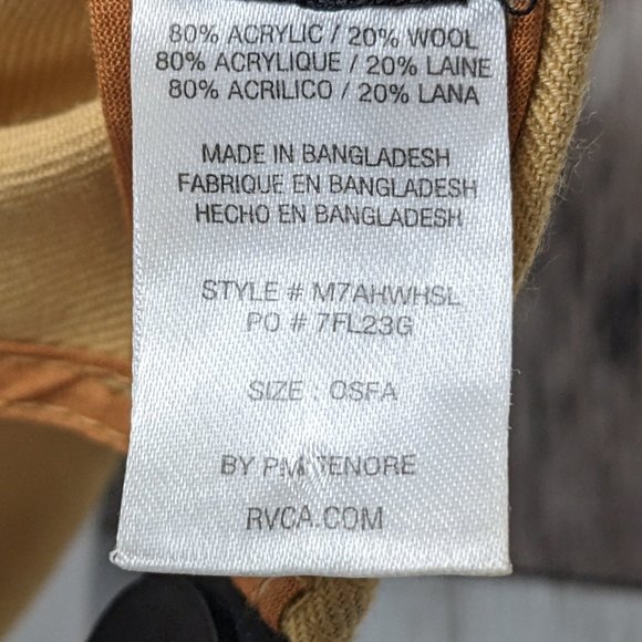 RVCA* Men's LOGO Brand‎ Adjustable Snap Back PM Tenore Cap/Hat~ Size OSFA - Picture 7 of 11